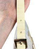 Fendi Vintage Beaded Baguette White
