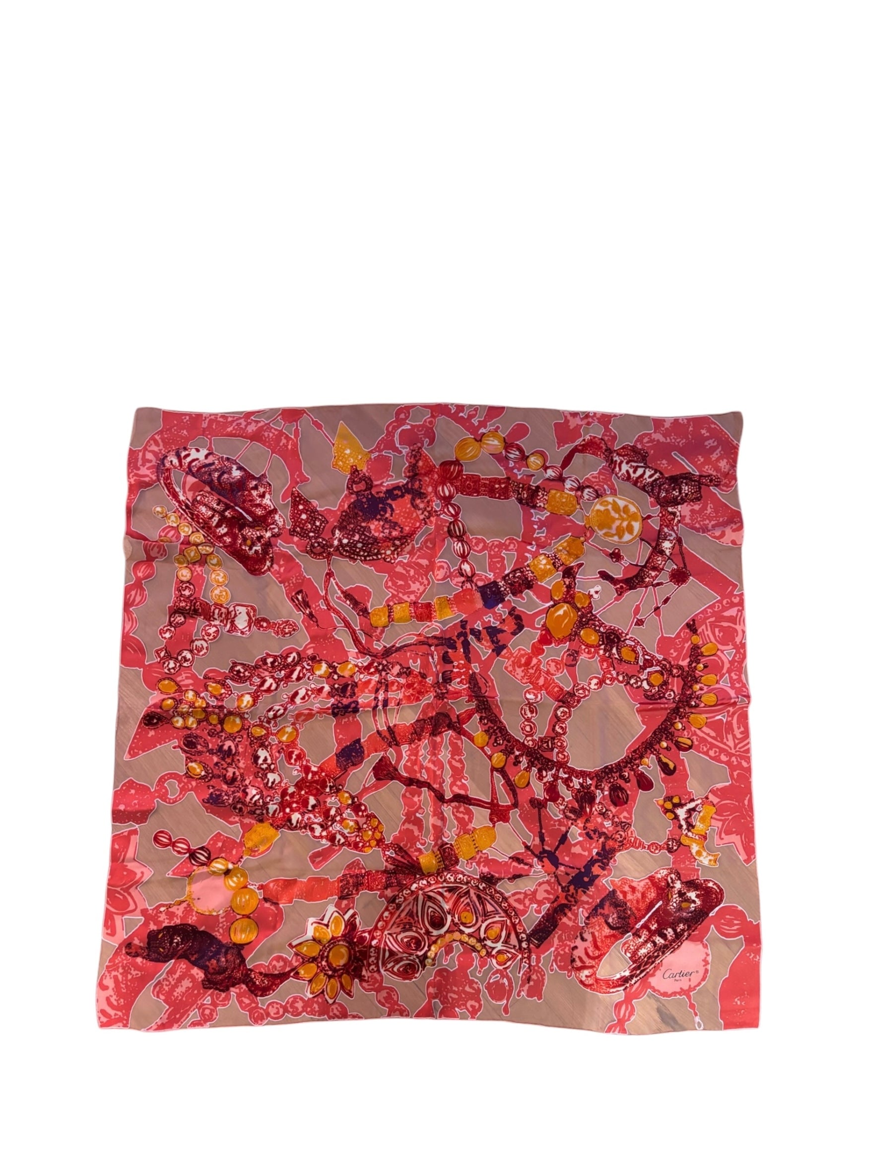 Cartier Jewelry/Panther Silk Square Scarf