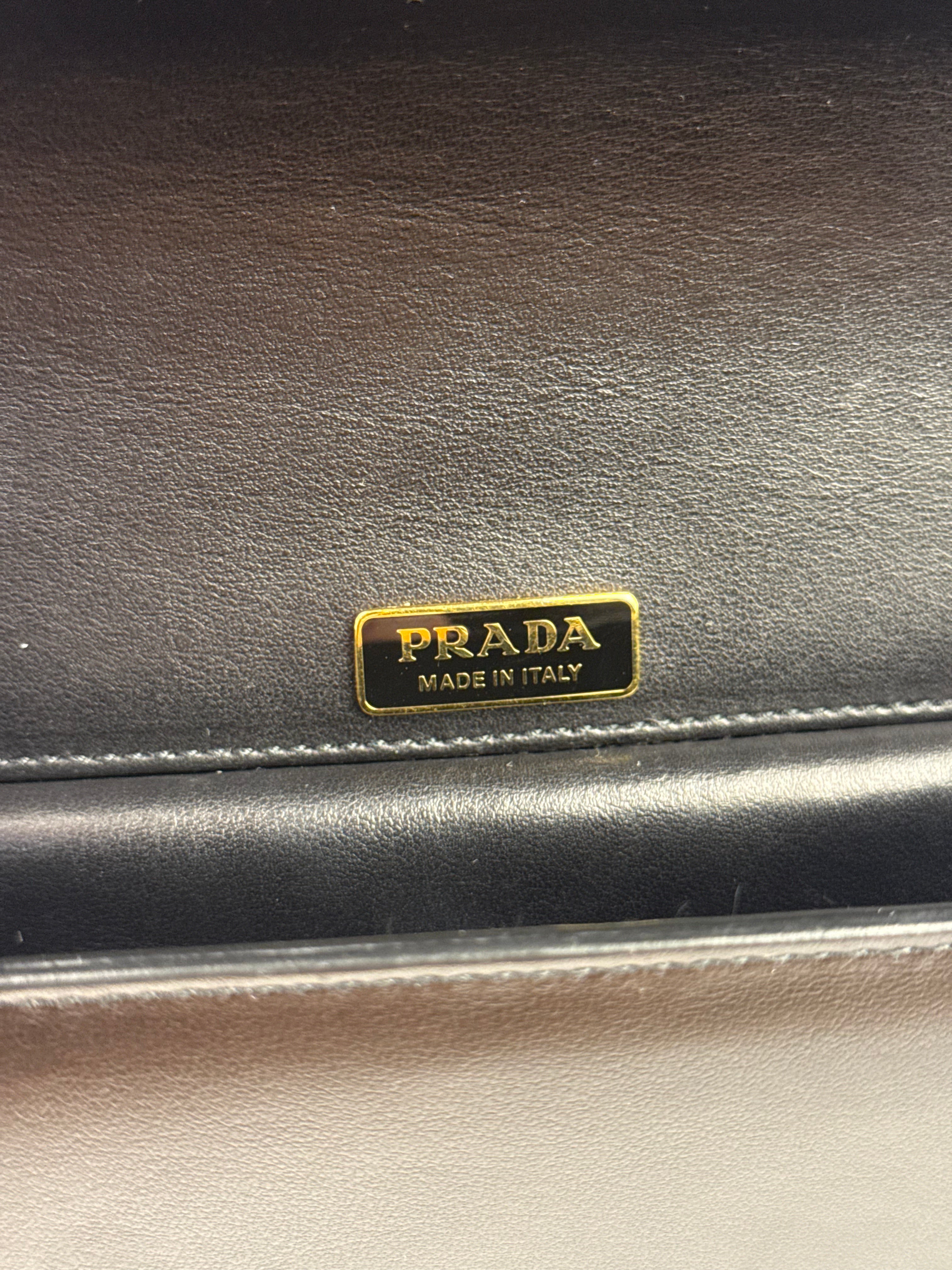 Prada Muilticolor Calfskin Esplanade Crossbody Bag