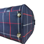 Burberry Blue Nova Check Vintage Boston Bag