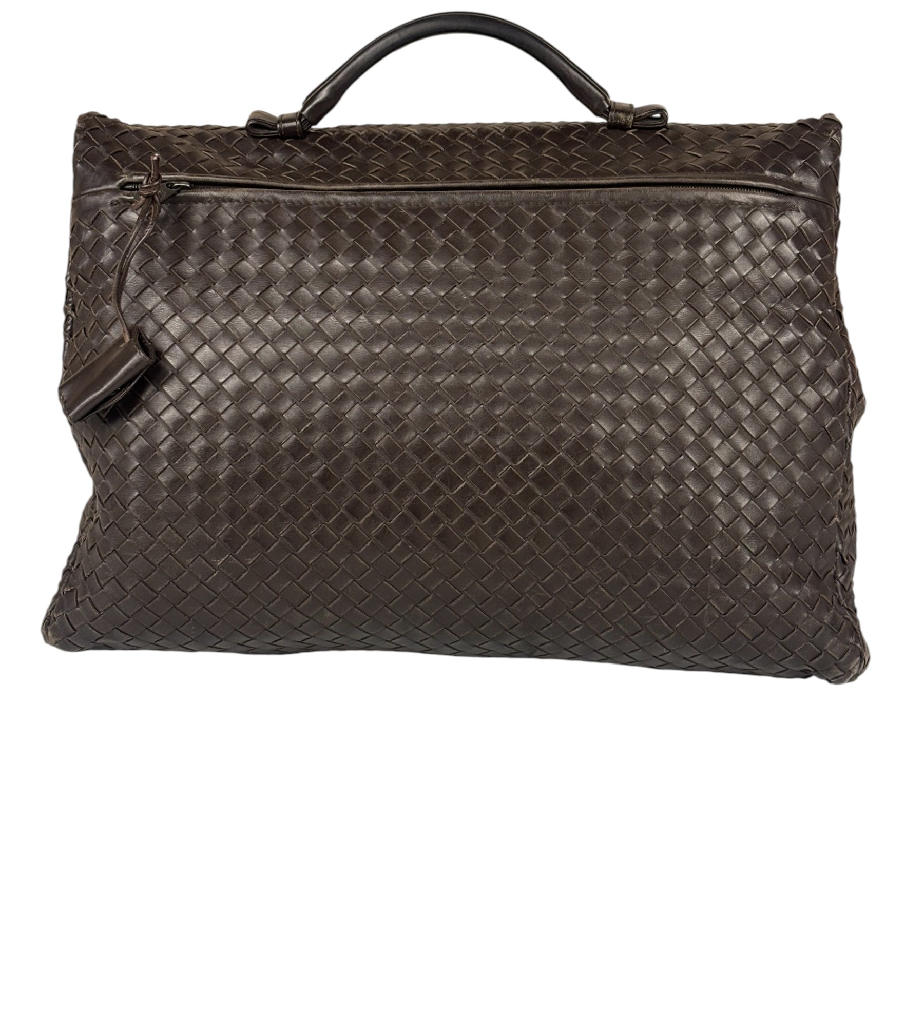 Bottega Veneta Brown Intrecciato Briefcase