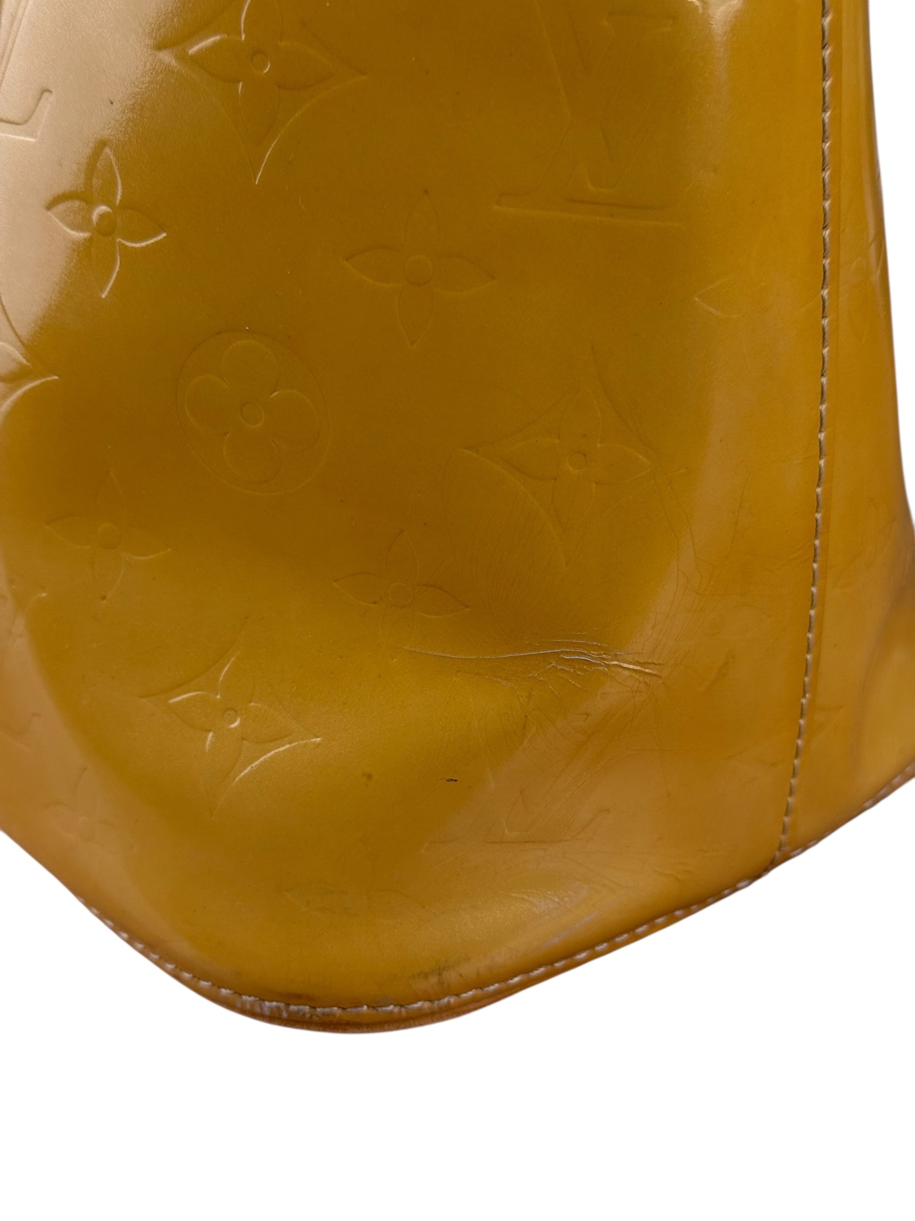 Louis Vuitton Vintage Monogram Vernis Houston Yellow