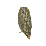 Christian Dior Vintage Green Trotter Saddle Pochette
