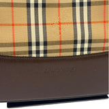 Burberry Vintage House Check Canvas/Leather Shoulder Bag
