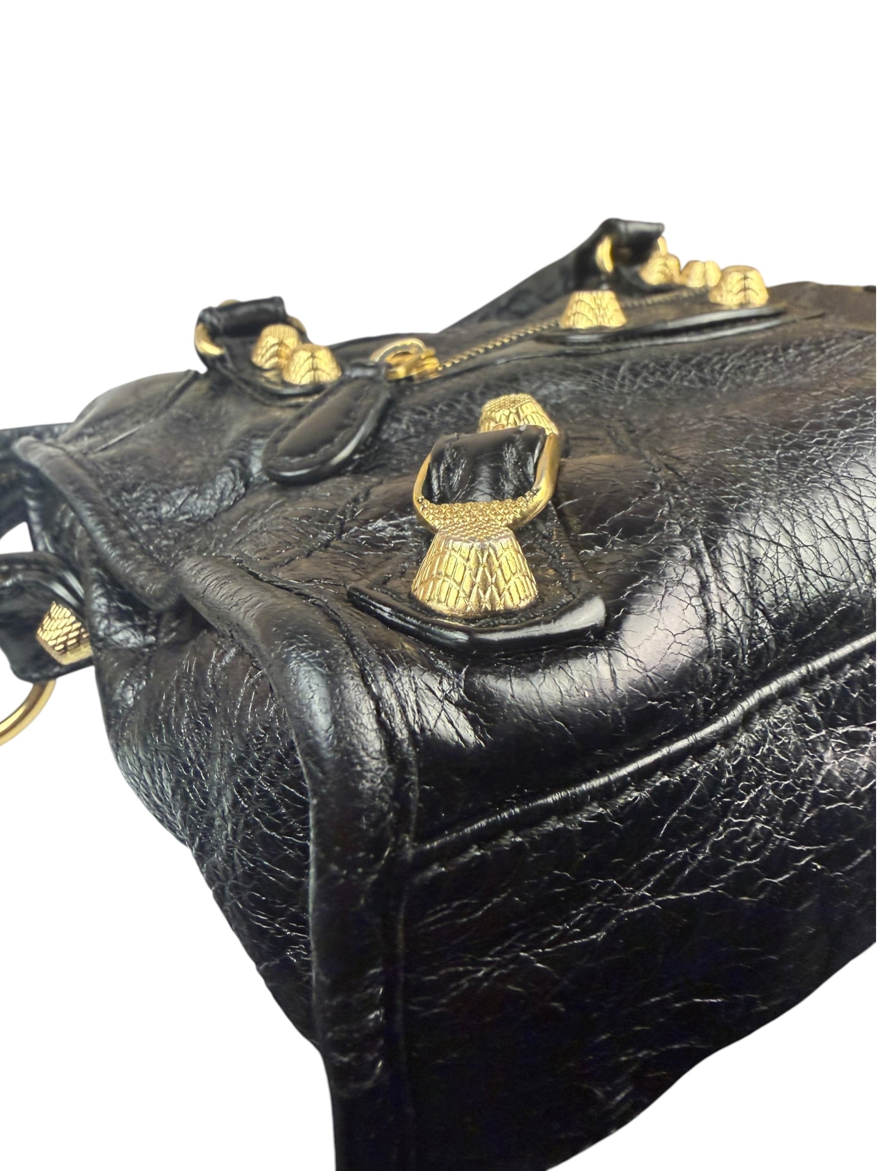 Balenciaga Black Calfskin Mini Le City Bag