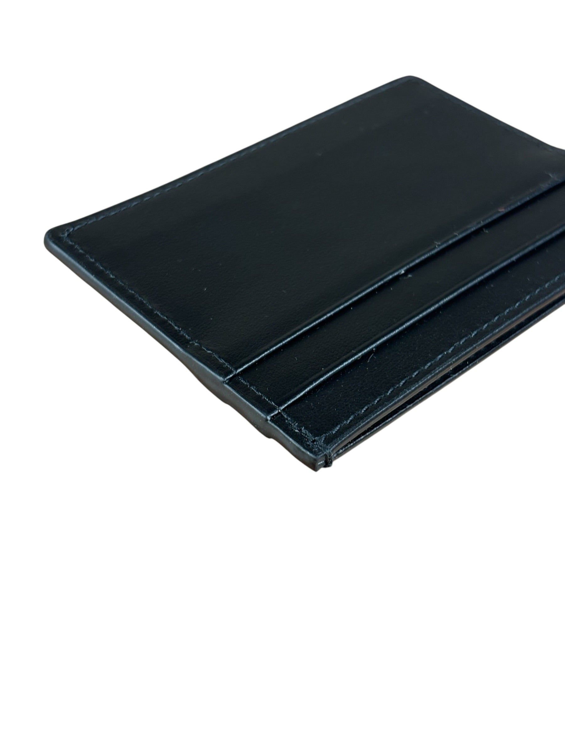 Gucci Vintage Black Leather Card Holder