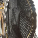 Prada Calfskin Bonnie Shoulder Bag Black