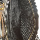 Prada Calfskin Bonnie Shoulder Bag Black