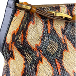 Fendi Multicolor Snakeskin Hobo Bag