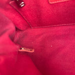 Chanel Red Quilted Leather CC Curvy Flap Bag 2015