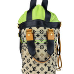 Louis Vuitton Limited Edition Leather Trim Monogram Cheche Gypsy PM