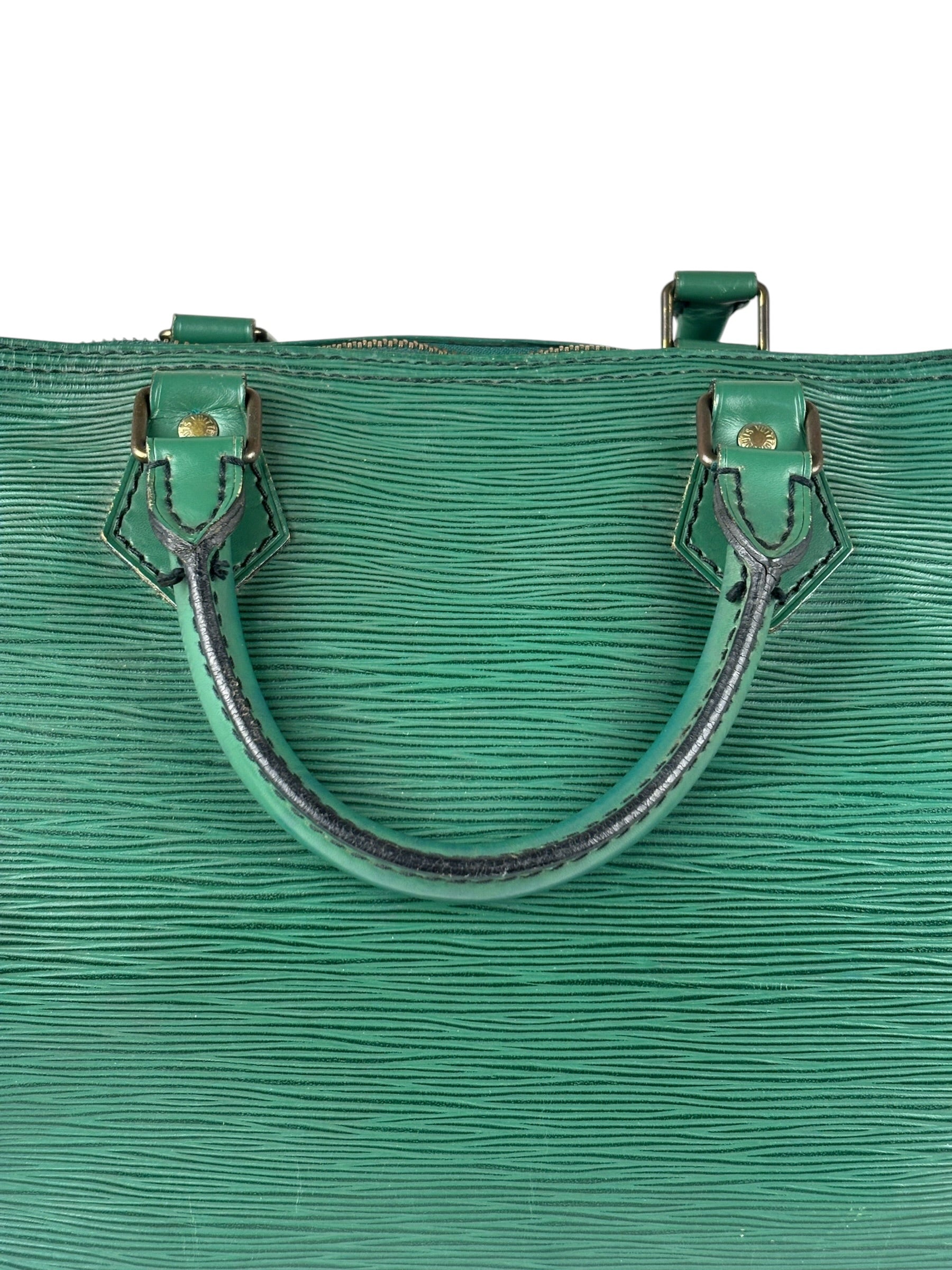 Louis Vuitton Vintage Green Epi Speedy 35