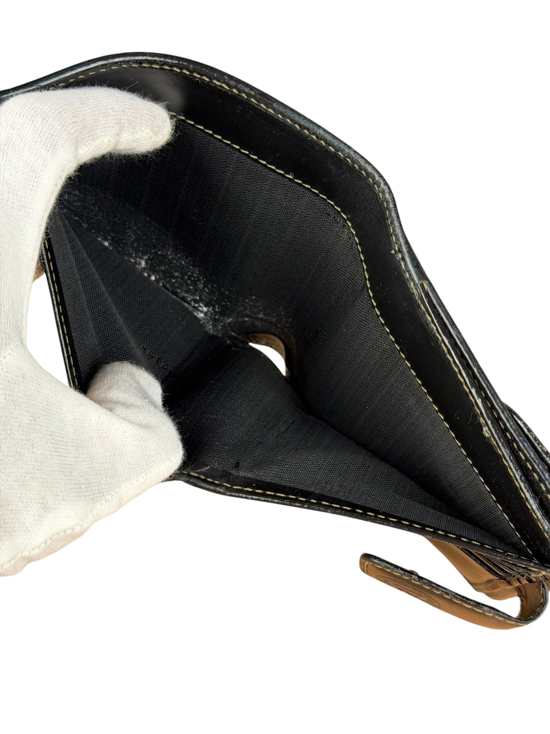 Fendi Vintage Striped Pequin Wallet