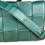 Bottega Veneta Forest Green Intrecciato Cassette Crossbody