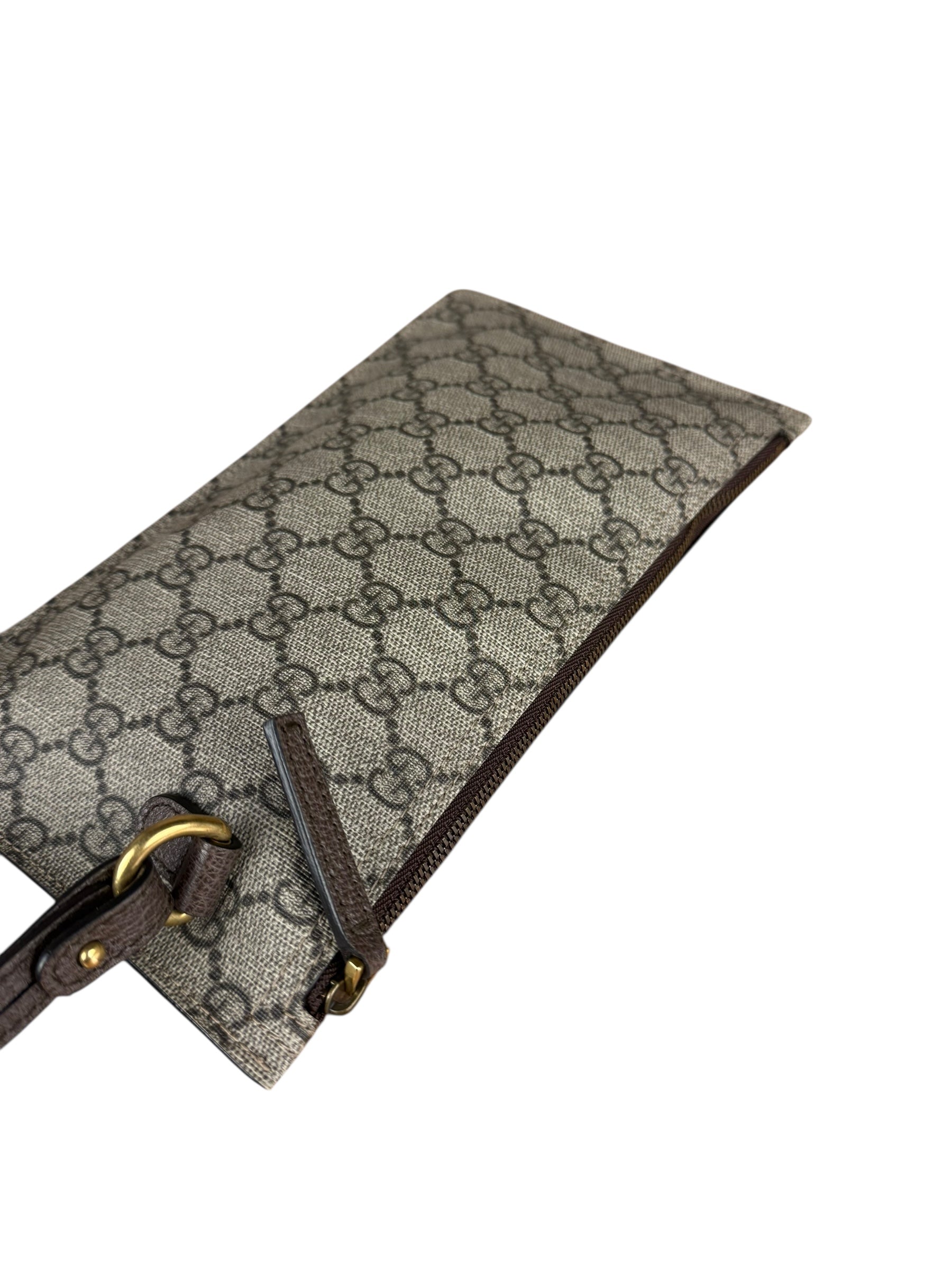 Gucci GG Supreme Flat Wristlet