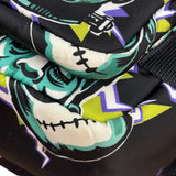 Prada Multicolor Nylon Leather Trim Frankenstein Print Pouch