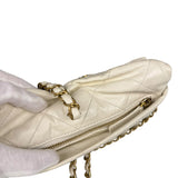 Chanel White Quilted Leather Midnight Swim Baluchon Clutch 2012
