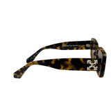Off-White Tortoiseshell Rectangular C/O The Sun Sunglasses