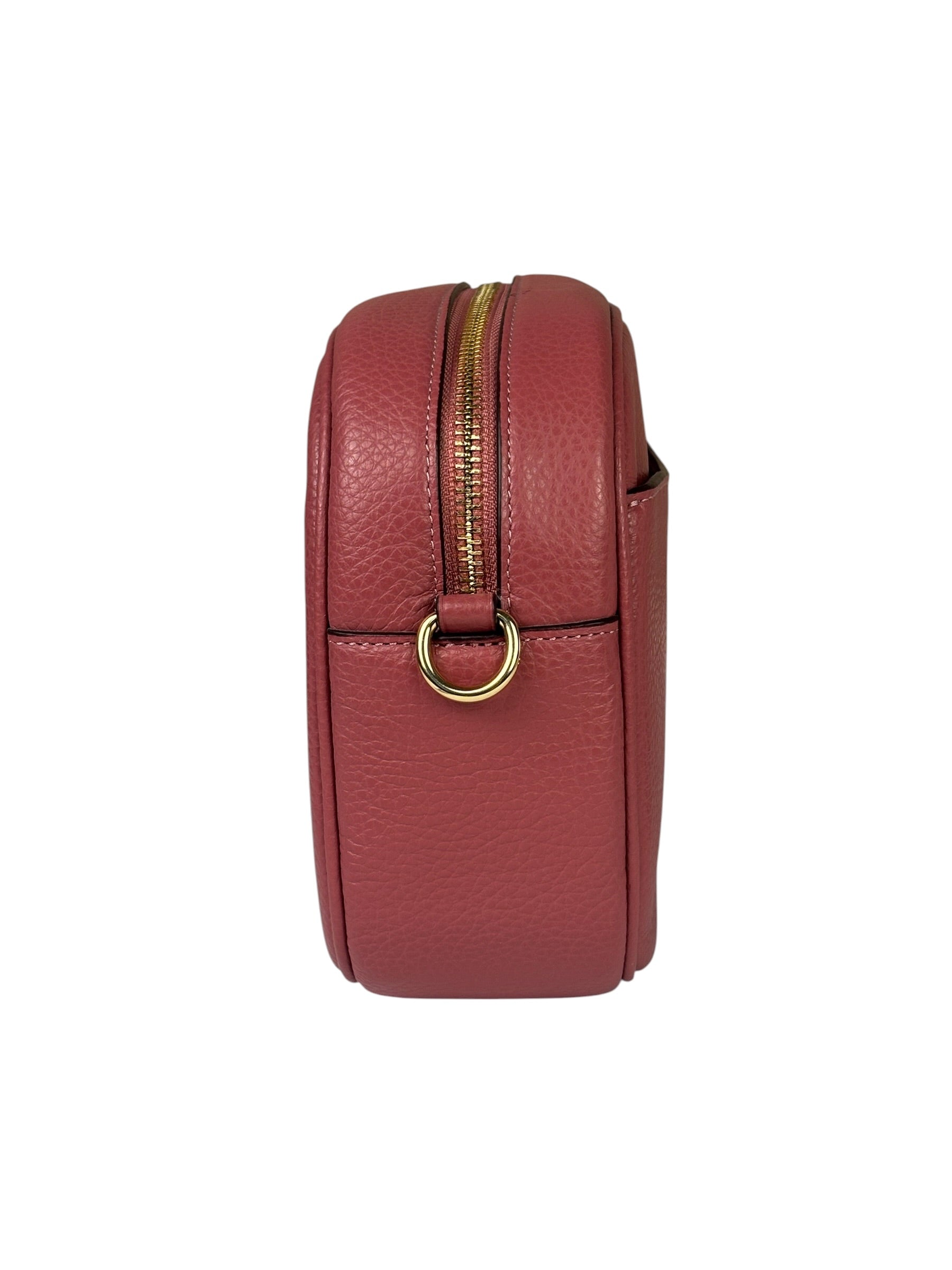 Coach Pink Pebbled Leather Colton Crossbody Bag