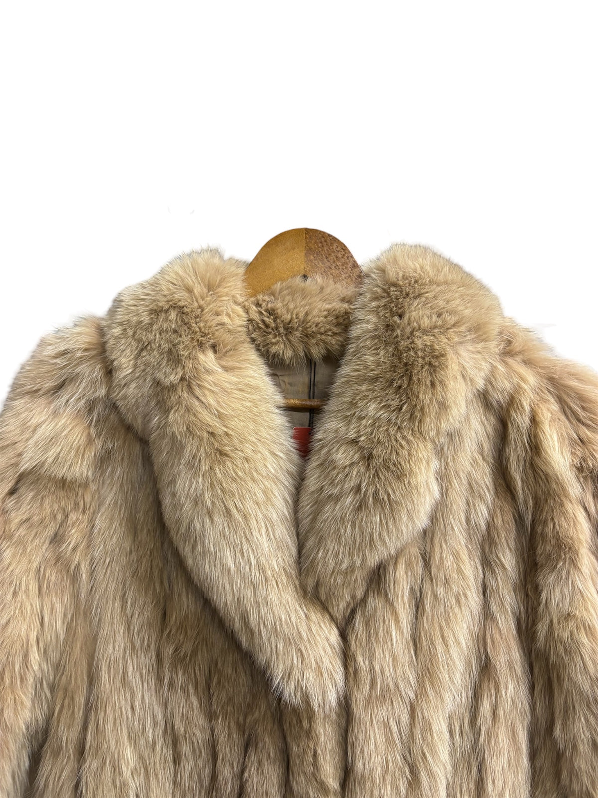 Vintage Saga Brown Mink Striped Fur Coat