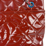 Chanel Patent Red Quilted S Shopper Tote 2013