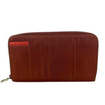 Prada Vintage Red Nylon Zip-Around Sport Long Wallet