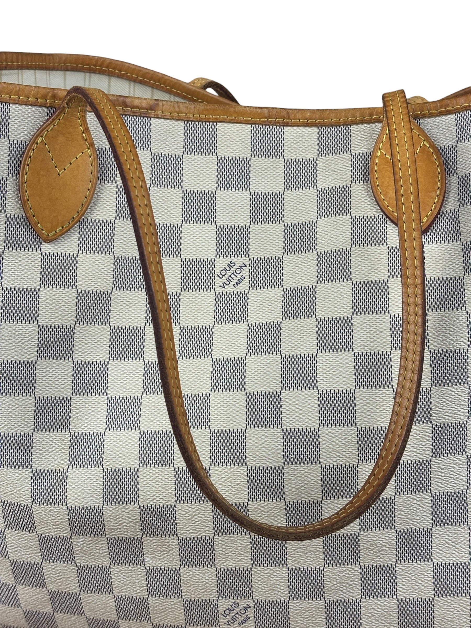 Louis Vuitton Damier Azur Neverfull Shoulder Bag GM