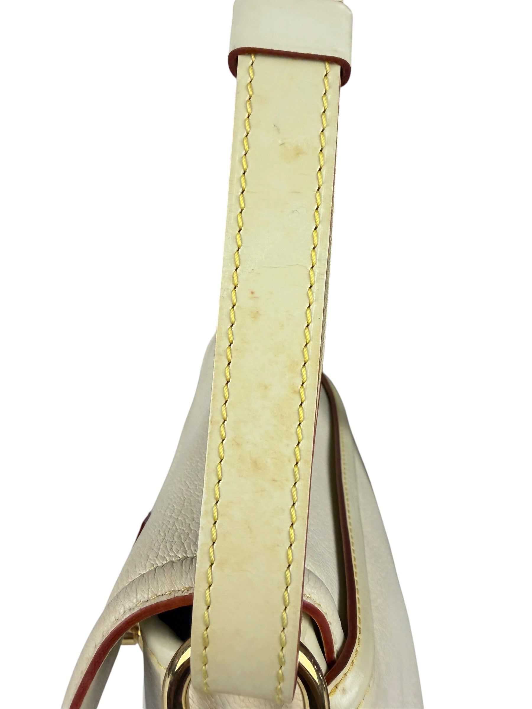 Louis Vuitton White Leather Suhali L'Essentiel Shoulder Bag