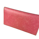 Balenciaga Pink Leather Moto Long Wallet