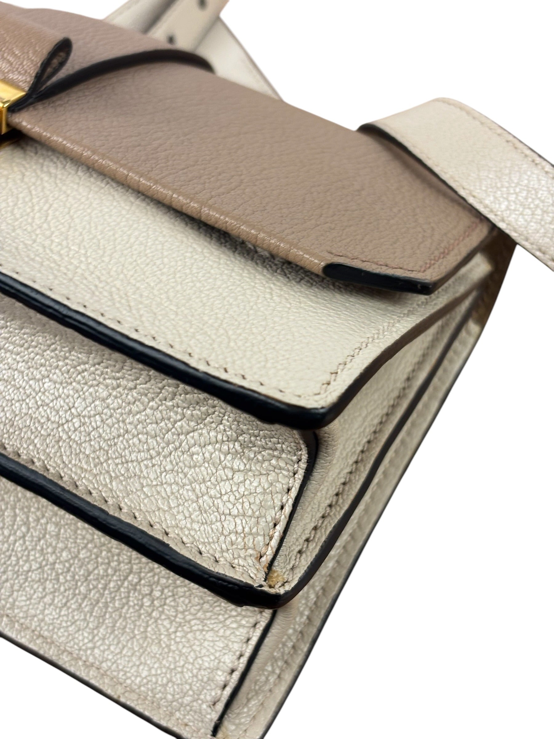 Miu Miu Beige/Cream Madras Small Crossbody Bag