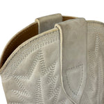 Isabel Marant White Distress Leather Western Boots