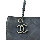 Chanel Navy Edinburgh Chic Chain Tote 2013