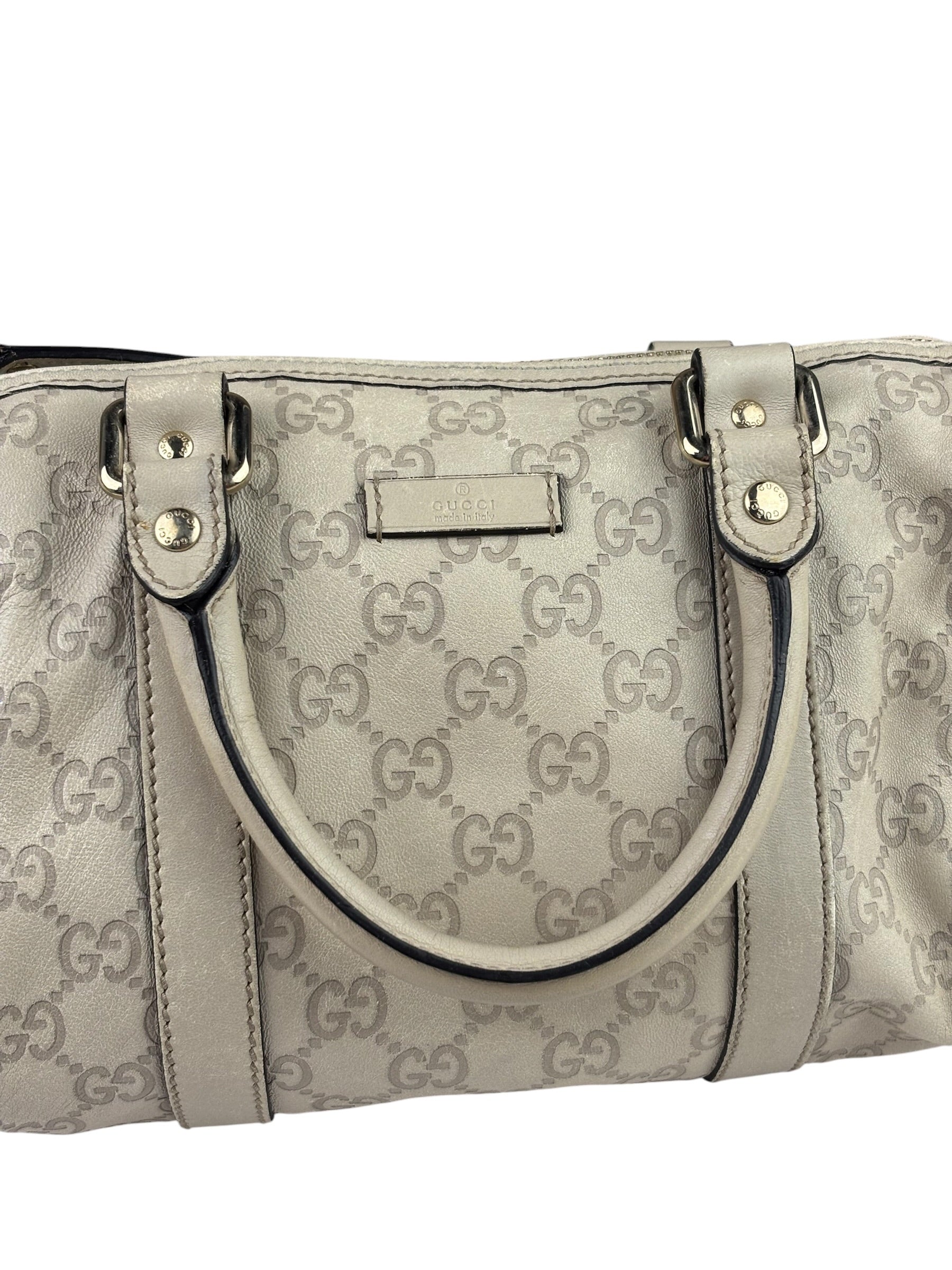 Gucci GG Supreme Leather Mini Boston Bag