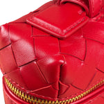 Bottega Veneta Red Intrecciato Leather Crossbody Bag