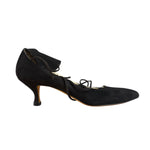 Manolo Blahnik Brown Suede Strappy Heels