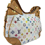 Louis Vuitton White Murakami Greta Hobo Shoulder Bag