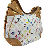 Louis Vuitton White Murakami Greta Hobo Shoulder Bag