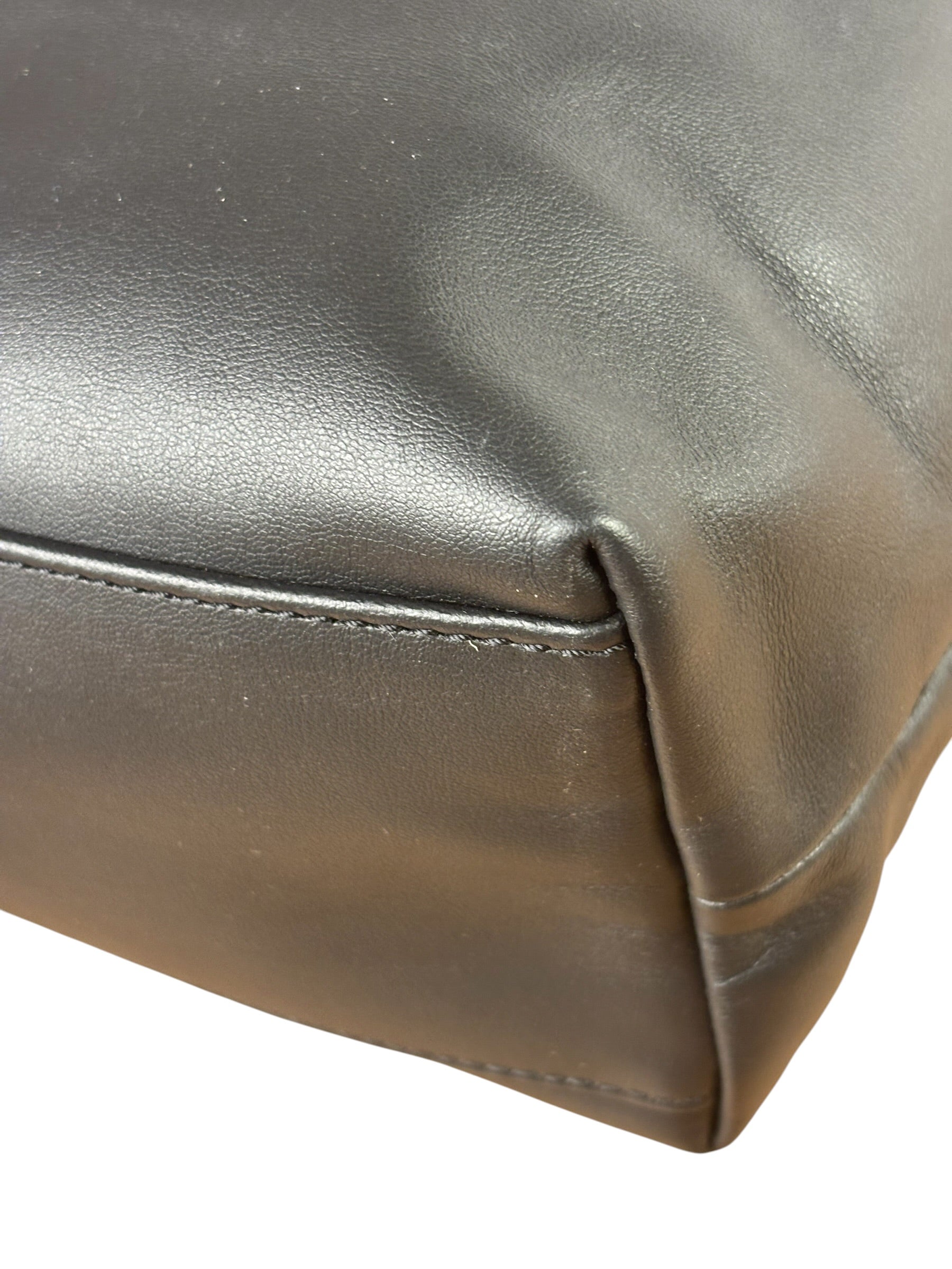 Longchamp Black Leather Le Pliage Xtra Medium Tote