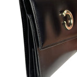 Cartier Black Leather Panther C Tri-Fold Wallet