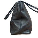 Coach Black Leather City Zip Tote Bag