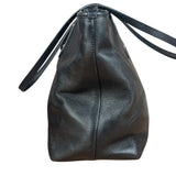 Coach Black Leather City Zip Tote Bag