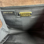 Loewe Vintage Striped Brown Suede Crossbody