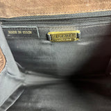 Loewe Vintage Striped Brown Suede Crossbody
