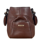 Celine Brown Pebbled Leather Boogie Handbag
