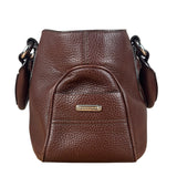 Celine Brown Pebbled Leather Boogie Handbag
