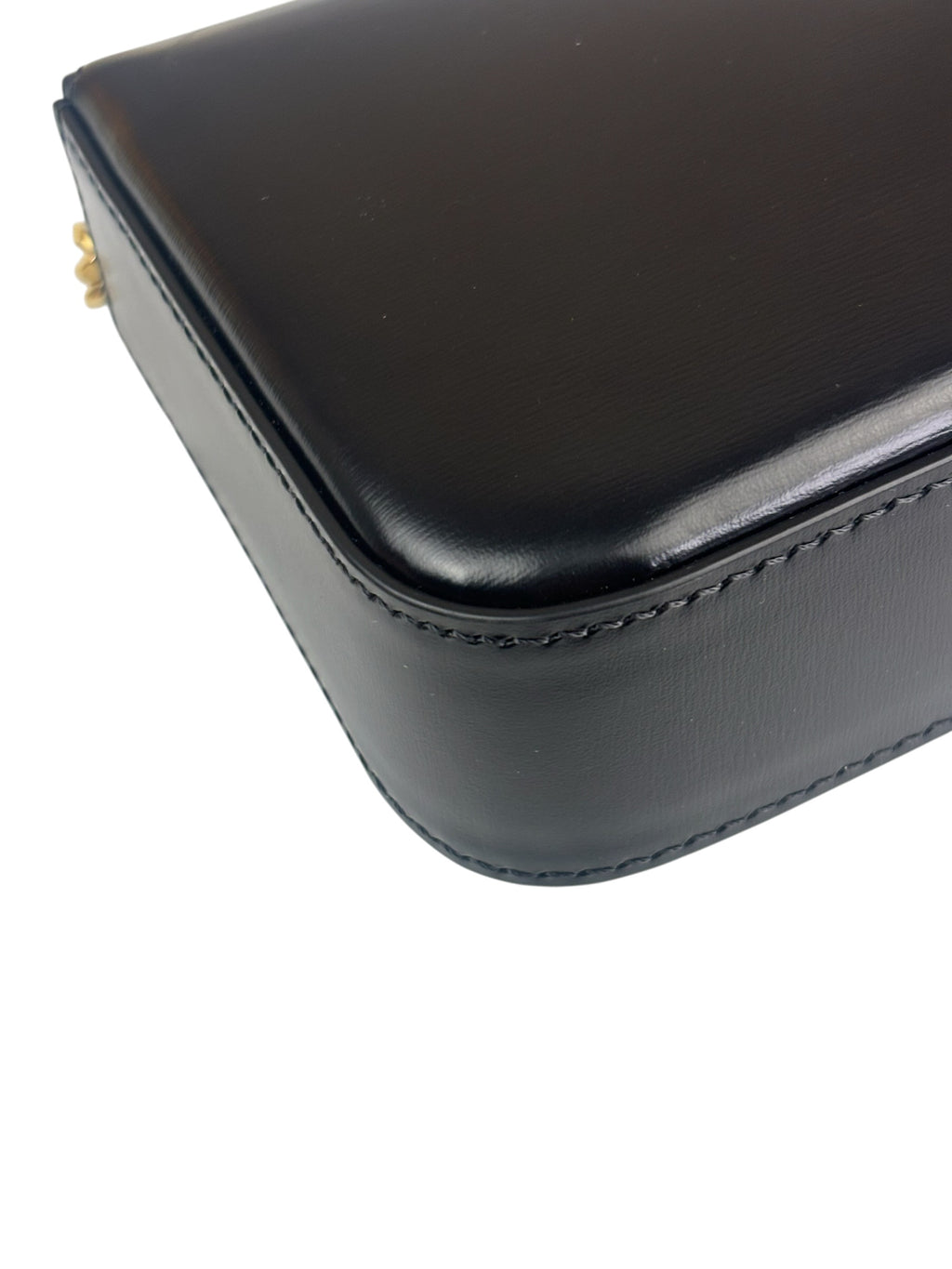 Celine Black Calfskin Claude Flap Chain Bag