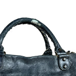 Balenciaga Vintage Dark Blue Leather Classic City Bag