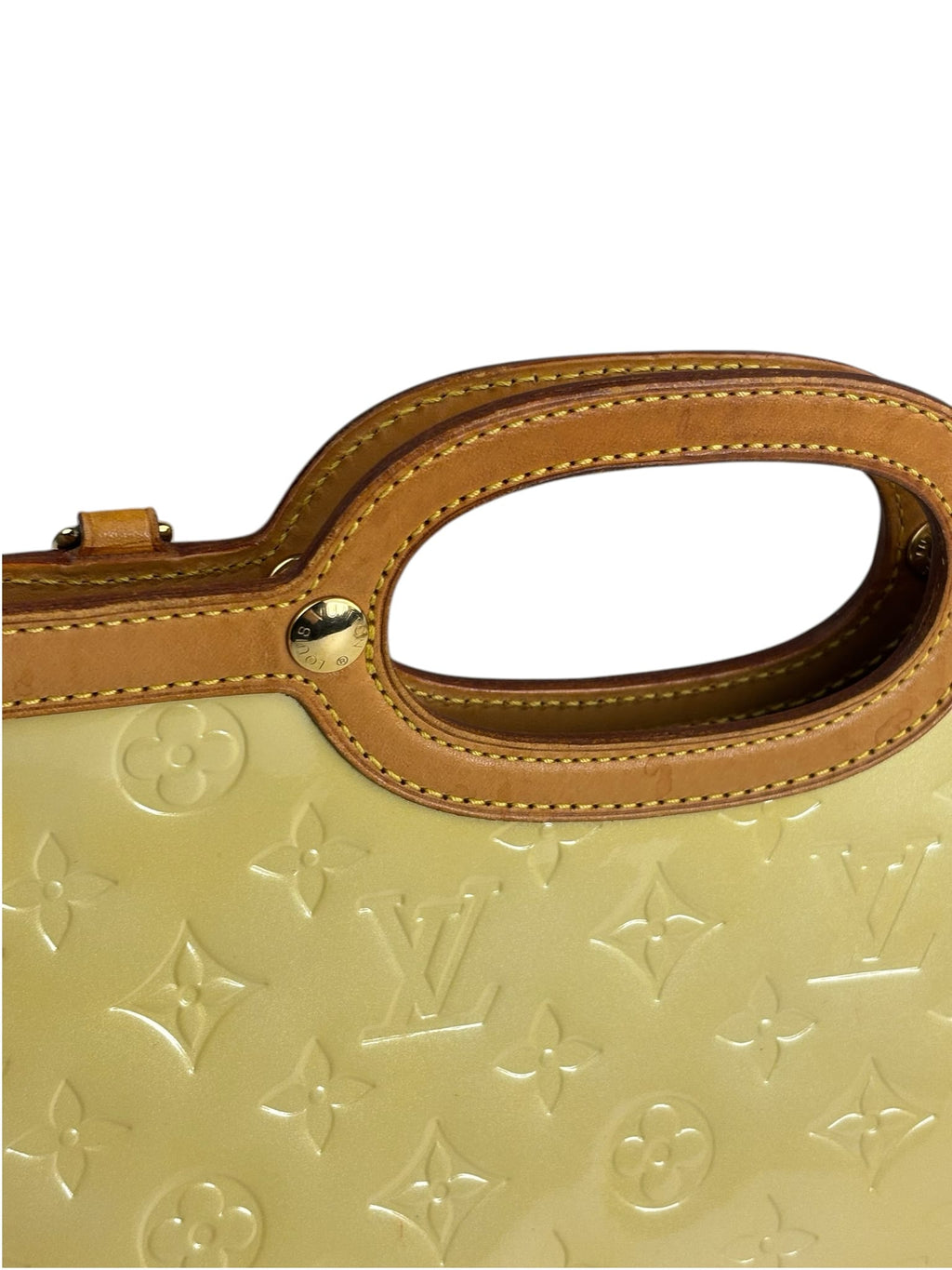 Louis Vuitton Yellow Vernis Roxbury Drive Two-Way Bag
