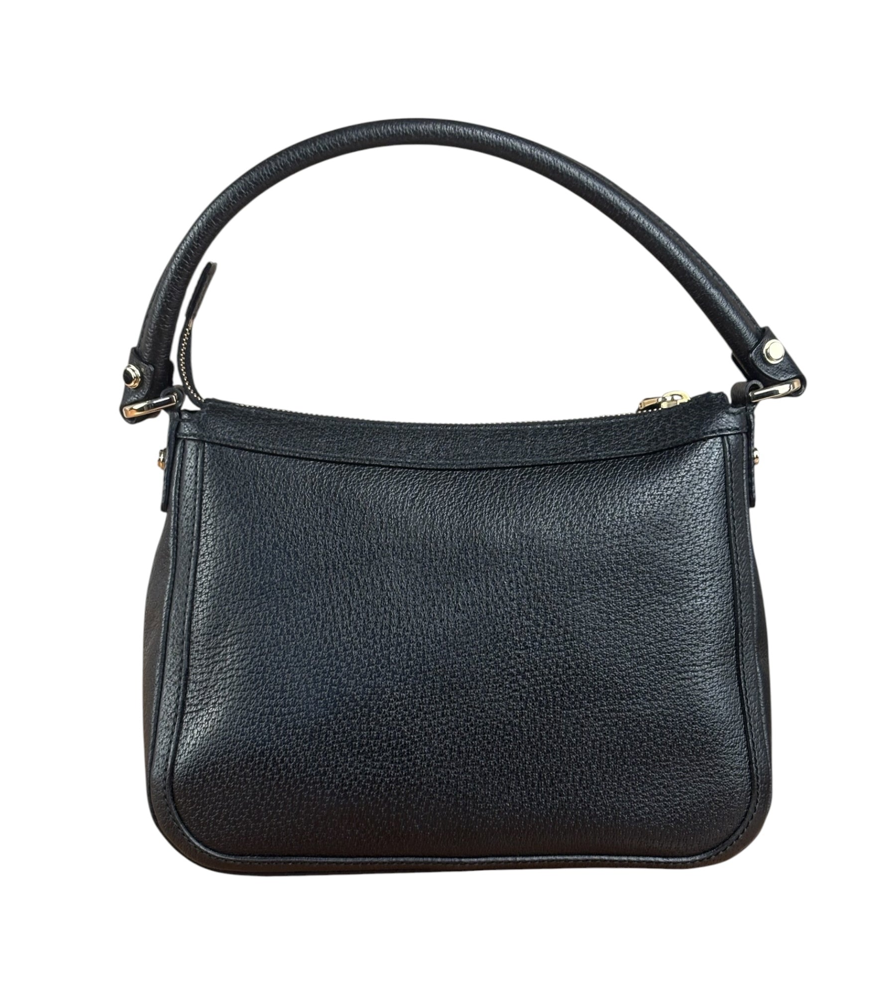 Gucci Black Pebbled Leather Shoulder Bag