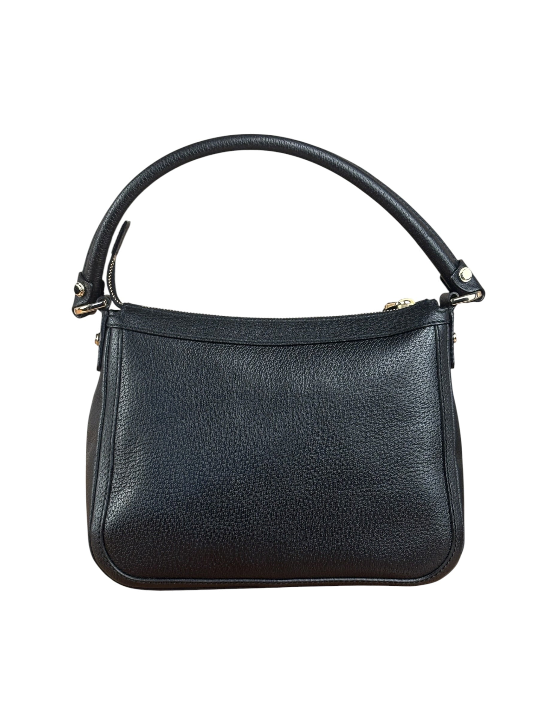 Gucci Black Pebbled Leather Shoulder Bag